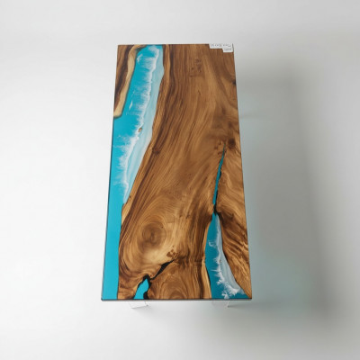 Eettafel River Table echt hout riviertafel massief epoxyhars decoratietafels