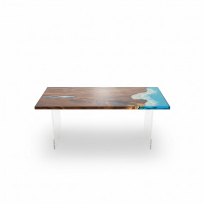 Eettafel River Table Echt Hout Riviertafel 181x81cm Massieve Tafels