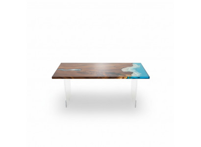 Eettafel River Table Echt Hout Riviertafel 181x81cm Massieve Tafels