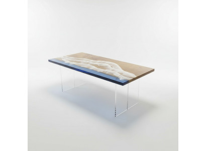 Tafels Eettafel Design Tafel Moderne Zee Rivier Meubels 181x81 Epoxy
