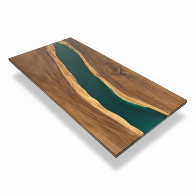 Conferentietafel Eettafel River Table Massief 231x110 Epoxyhars Tafels