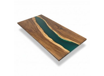 Conferentietafel Eettafel River Table Massief 231x110 Epoxyhars Tafels