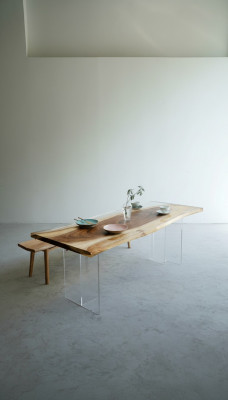 Tafels epoxyhars eettafel hout massief meubels waterval epoxytafel