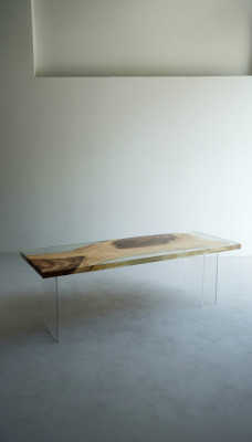 Luxe design tafel epoxyhars tafels eettafel 200x80 Massief houten meubels