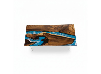 Esstisch River Table Tisch Holz Flusstisch 180x90 Massive Tische  Eettafel River Table Tafel Hout Riviertafel 180x90 Massieve Tafels