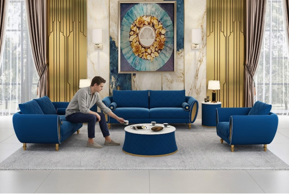 Sofaset 3 2 1 Zits Set Design Bank Bekleding Banken Bank Modern Set