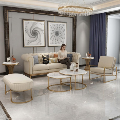 Bank Bankstel 3+1 zits woongroep Relax voetenbank Ontwerp bank Lounge