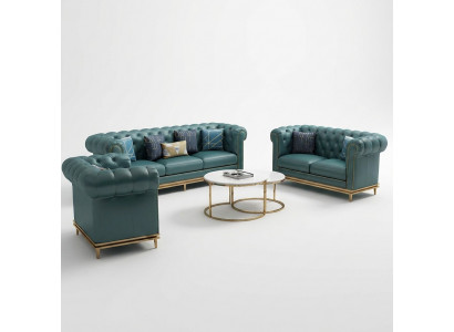 Bankstel 3 2 1 zits set Design Bank Bekleding Banken Bank Modern Luxe Nieuw