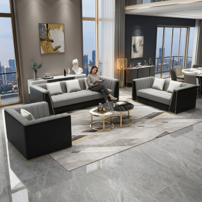 Bankstel 3 2 1-zits set Designbank Bekleding Banken Bank Modern