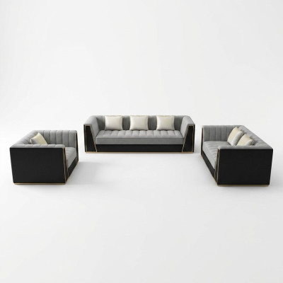 Bankstel 3 2 1-zits set Designbank Bekleding Banken Bank Modern