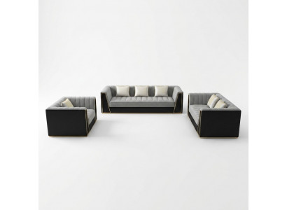 Bankstel 3 2 1-zits set Designbank Bekleding Banken Bank Modern
