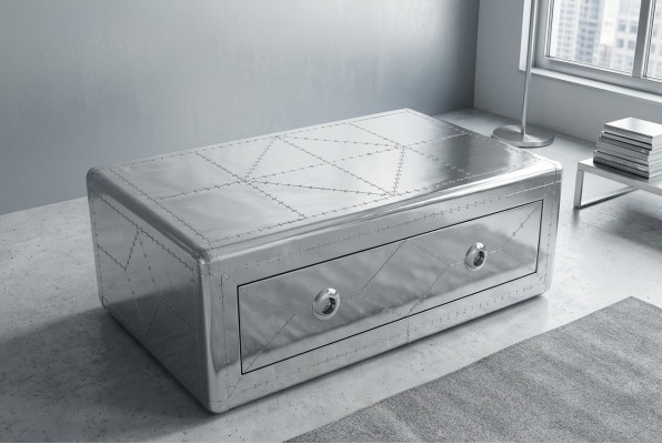 Aviator salontafel Vintage vliegtuigstijl Bijzettafel Woonkamertafel Tafel Nieuw