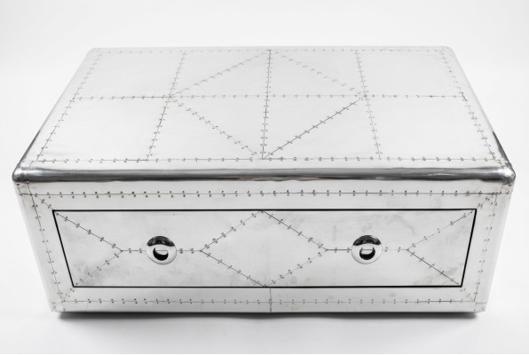 Aviator salontafel Vintage vliegtuigstijl Bijzettafel Woonkamertafel Tafel Nieuw