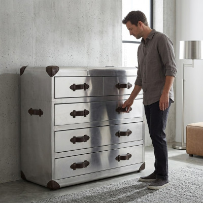 Commode dressoir kast laden retro vintage vliegtuig