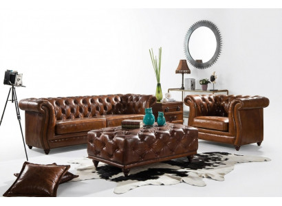 Luxus Meubel Bankstel Bank Sofa Bekleding 3+1 Zitplaatsen met Salontafel Banken