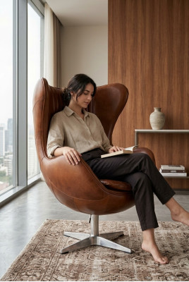 Lounge Club Relax Sessel Ontwerp Meubilair Stoel Draaibaar Chef Bekleding Bank