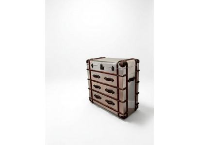 Ladenkast Aluminium Vintage Koffer Dressoir Piloot Aviator Designer Meubels
