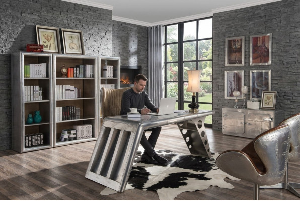 Kantoorinrichting Thuiskantoor Kantoor Meubels Tafel Kast Stoel 8-delige Set