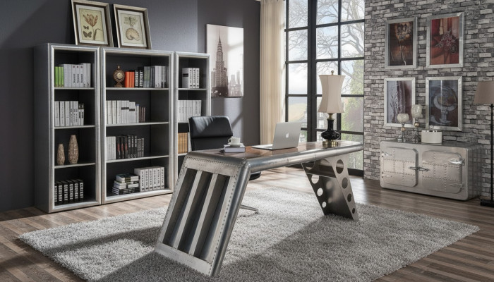 Computertafel Schrijftafel Kantoor tafel Schrijftafel Aviator Werktafel