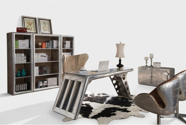 Computertafel Schrijftafel Kantoor tafel Schrijftafel Aviator Werktafel
