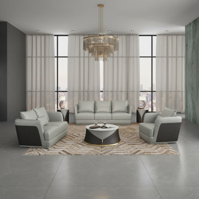 Bankstel 3 1-zits set Designbank Gestoffeerde bank Couch Moderne meubelsets