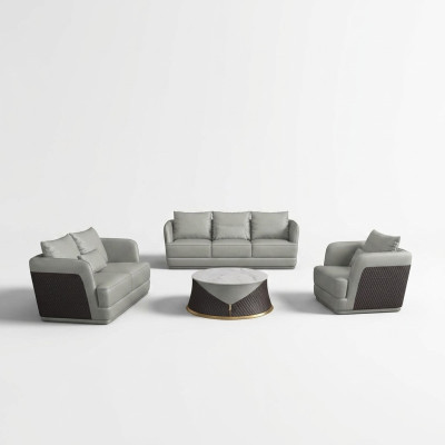 Bankstel 3 1-zits set Designbank Gestoffeerde bank Couch Moderne meubelsets