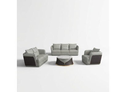 Bankstel 3 1-zits set Designbank Gestoffeerde bank Couch Moderne meubelsets