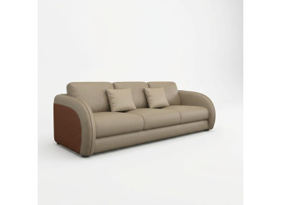Driepersoons bank gestoffeerde design bank Moderne 3-zits banken Woonkamer meubels Beige