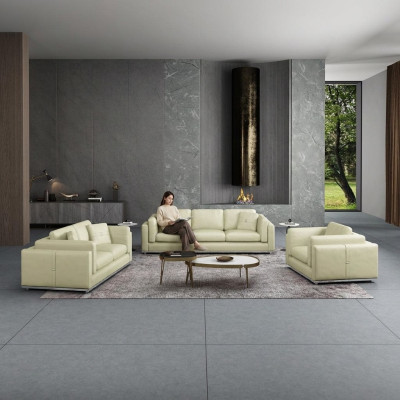 Leren bankstel bankstel 3 2 1-zits set meubelstuk gestoffeerde bank bankbank sofa bank