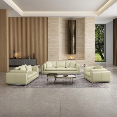 Leren bankstel bankstel 3 2 1-zits set meubelstuk gestoffeerde bank bankbank sofa bank