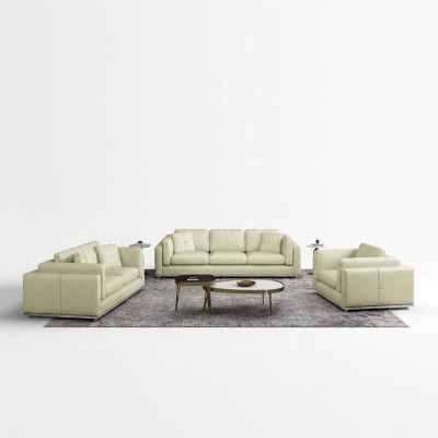 Leren bankstel bankstel 3 2 1-zits set meubelstuk gestoffeerde bank bankbank sofa bank