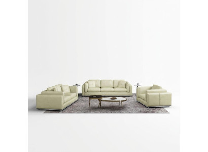 Leren bankstel bankstel 3 2 1-zits set meubelstuk gestoffeerde bank bankbank sofa bank