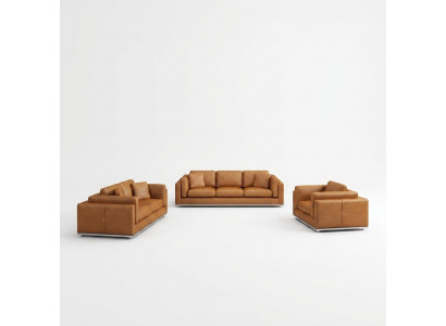 Sofa set 3 1 seater design bank gestoffeerde banken modern setgroep