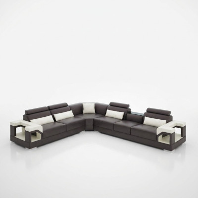 Lerensofa Bank Bank Zitbank Bekleding Woonlandschap Designer Leren Bank L Vorm Set