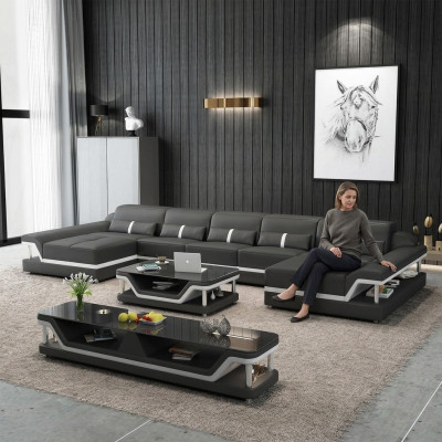 Hoekbank Bank Bank Bank Bank leerbank leren meubels woonkamer set
