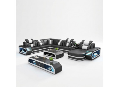 Zithoekbank Bijzonder woonlandschap hoekbank banken banken banken USB LED