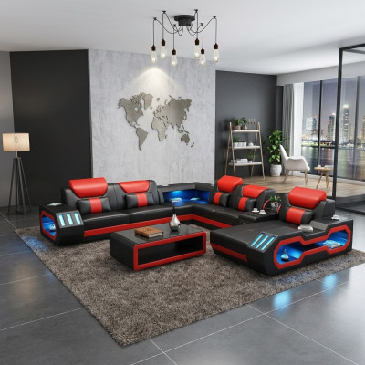 Hoekbank U-vorm Salontafel Beklede Hoekbank Zitbank Sofa Zitplek Hoek