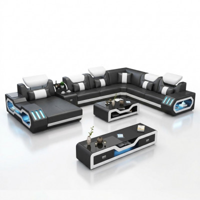 Woonlandschap U Vorm Hoekbank Salontafel Dressoir Design Woonlandschap Groot Nieuw