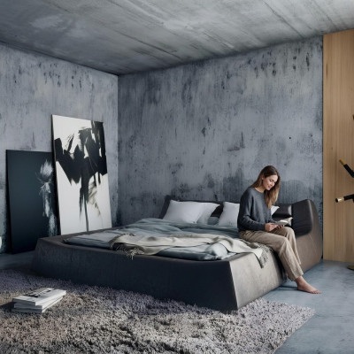 Tweepersoonsbed Luxe Design Luxurieus Gestoffeerd Bed Ontwerp Bedden in Leer