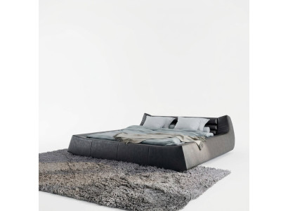 Tweepersoonsbed Luxe Design Luxurieus Gestoffeerd Bed Ontwerp Bedden in Leer