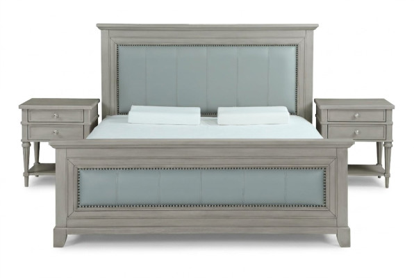 Slaapkamer Bed Nachtkastjes 3-delige Set Design Luxe Bedden Hout Tweepersoonsbed Nieuw