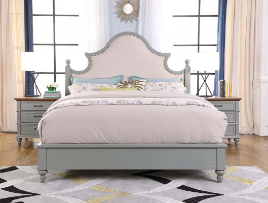 Luxe slaapkamerbed met gestoffeerd ontwerp 180x200cm dubbele hotellakens textiel nieuw
