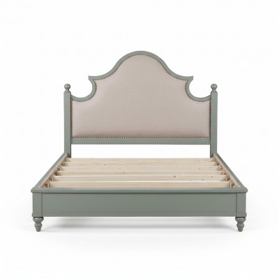 Luxe slaapkamerbed met gestoffeerd ontwerp 180x200cm dubbele hotellakens textiel nieuw