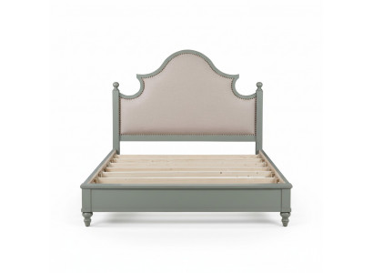 Luxe slaapkamerbed met gestoffeerd ontwerp 180x200cm dubbele hotellakens textiel nieuw