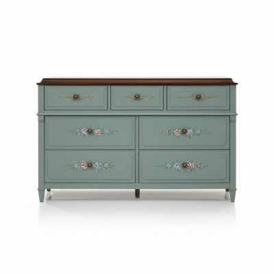Ladenkast 150cm dressoir kast dressoir houten kast meubels laden massief hout