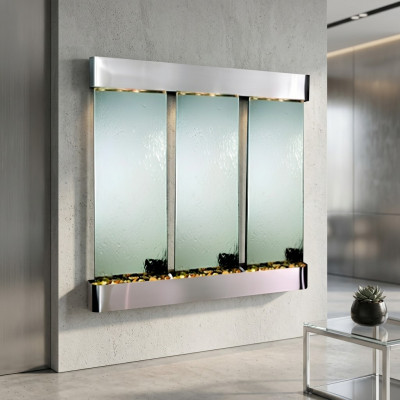 Decoratieve moderne scheidingswand Waterwanden LED waterscherm Verlichte muur