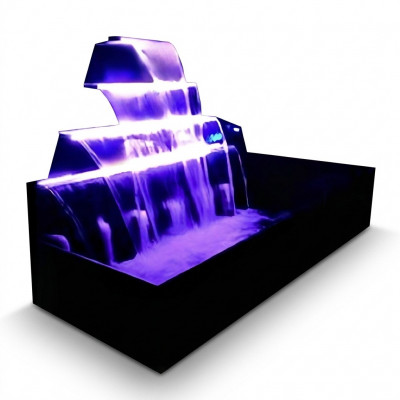Zwembad Waterval Fontein Roestvrijstalen Waterspelen Decoratie Installatie Zwembad