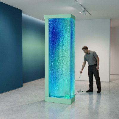 Luxe kolom waterkolom waterwand kolommen 200cm roestvrij staal