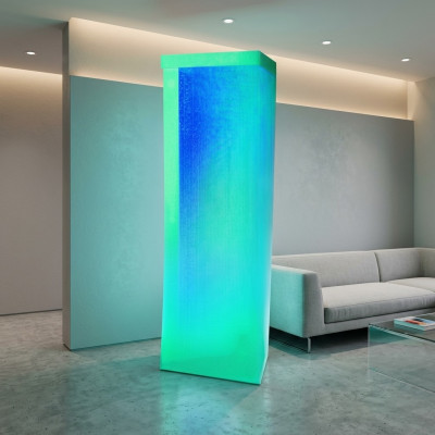 Waterzuil 60x200cm Watermuur Kolomwand Roomdivider Led
