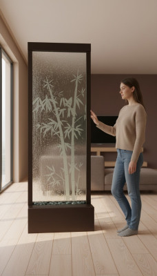 Muren Water Wandpaneel LED Watermuur Water Bellen Wand